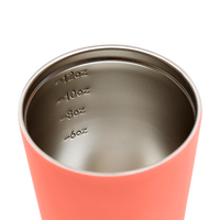 Made by Fressko Camino Sustainable Reusable Coffee Cup in Coral Color (12 Oz) 3