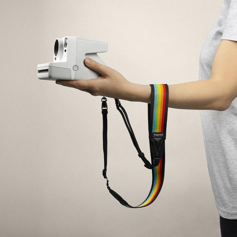Polaroid Camera Strap ‑ Flat (Rainbow Black) 2