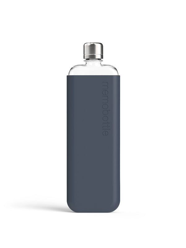 memobottle™ Slim Silicone Sleeve in Midnight Blue Color