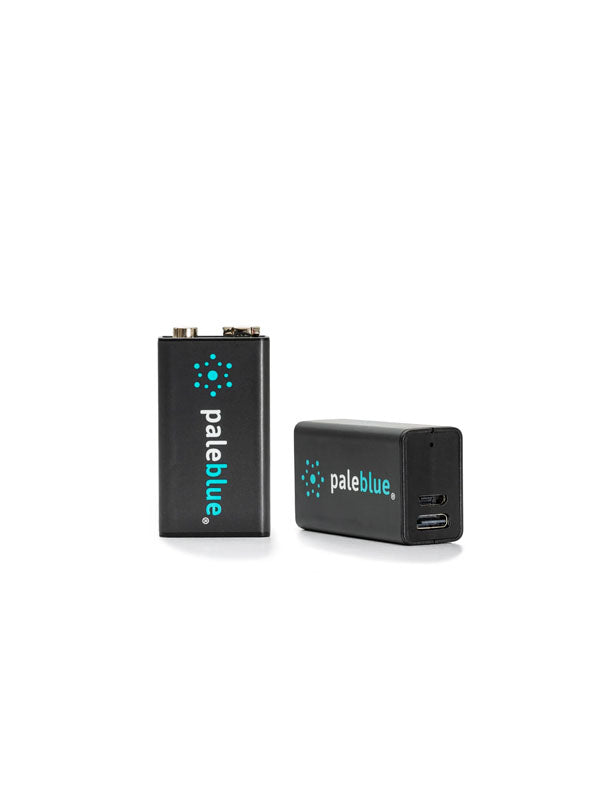 paleblue 2 Pack 9V USB Rechargeable Smart Batteries