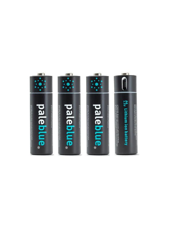 paleblue 4 Pack AA USB Rechargeable Smart Batteries