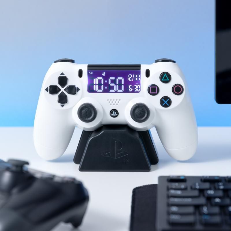 Paladone Playstation White Controller Alarm Clock 2